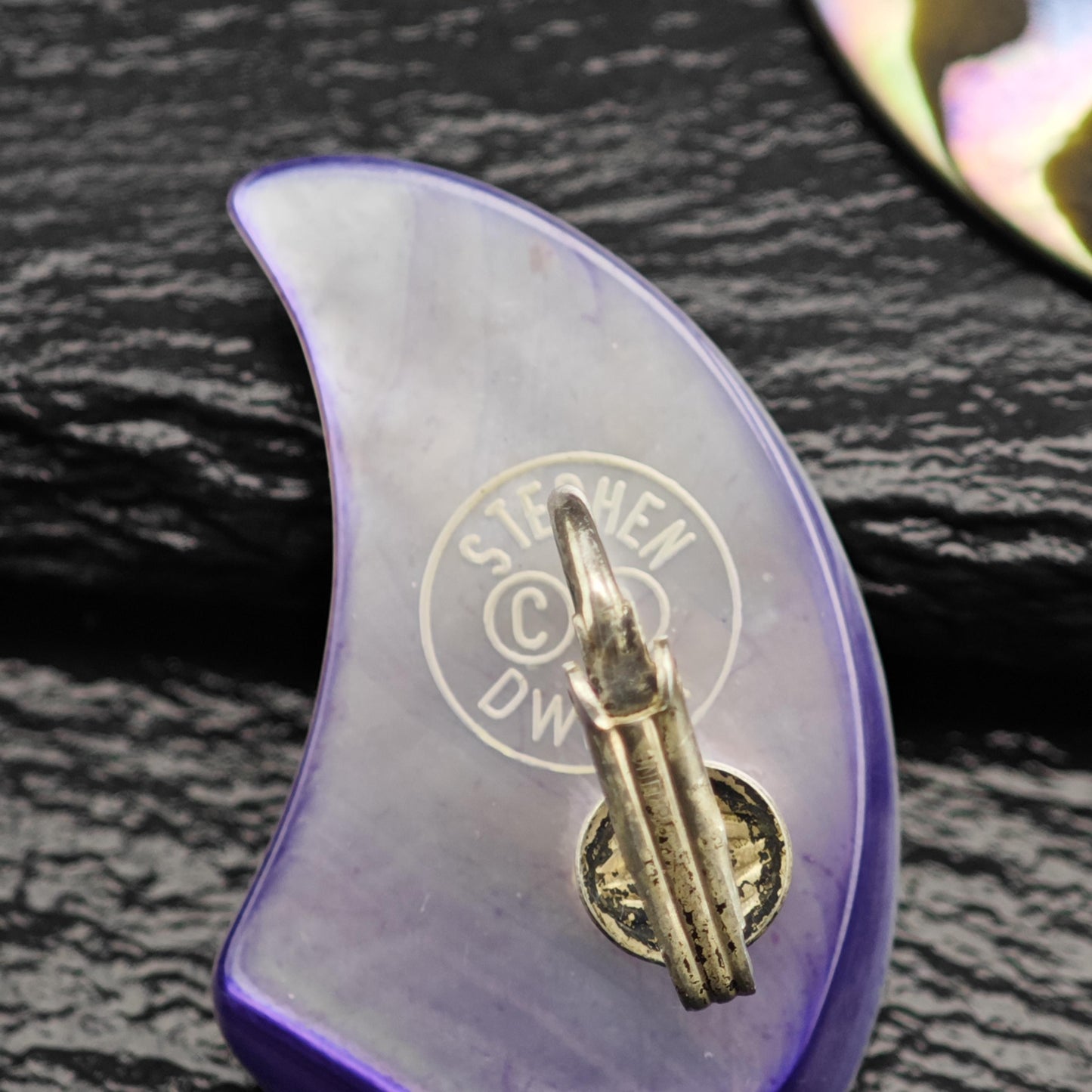 Stephen Dweck Abalone Shell Clip On/Dangle Sterling Silver Earrings ER3191