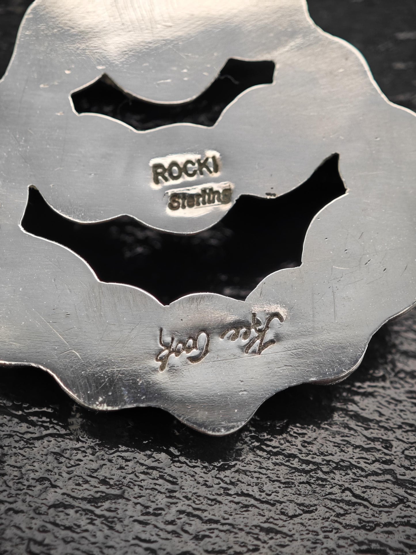 Rocki Gorman, Kee Cook Sterling Silver Turquoise Cluster Earrings - Unique Native American Jewelry