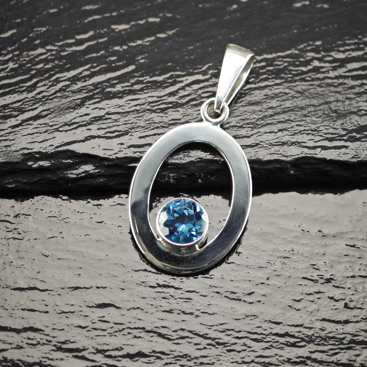 Charles Albert Topaz Sterling Silver Pendant P3150