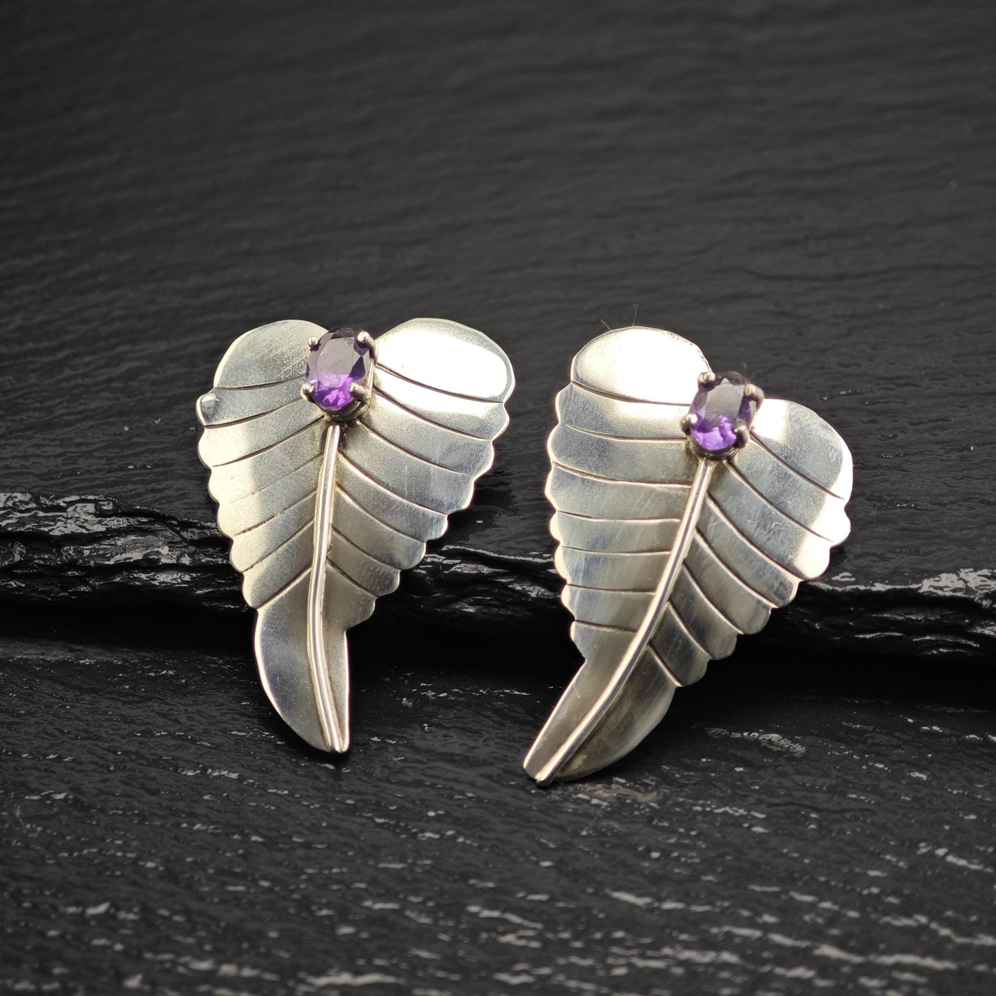 Amethyst Sterling Silver Earrings ER3110