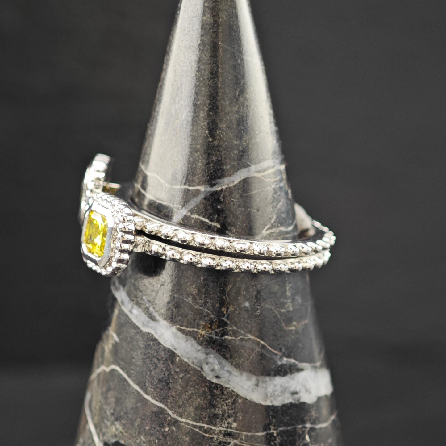ESPO Sterling Silver Ring Size 7 Elegant Style R6192