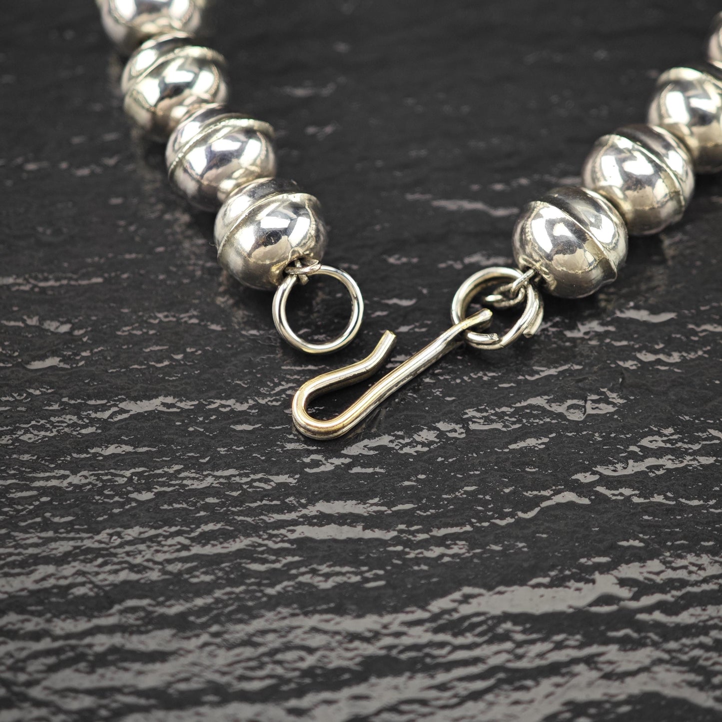 Sw Sterling Blue Turquoise Conchos Squash Blossom Necklace N2594