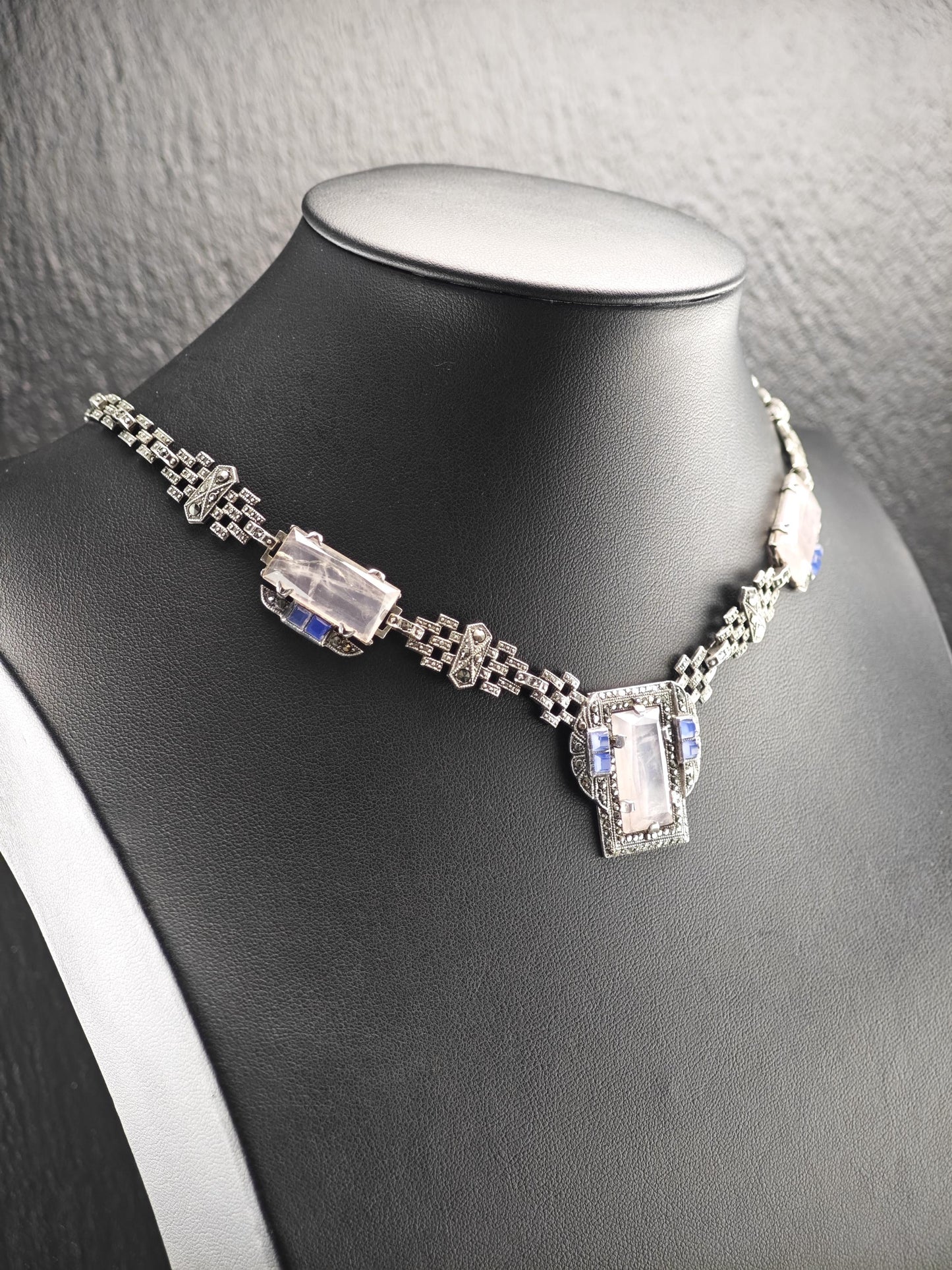 Art Deco Necklace Sterling Silver N2484