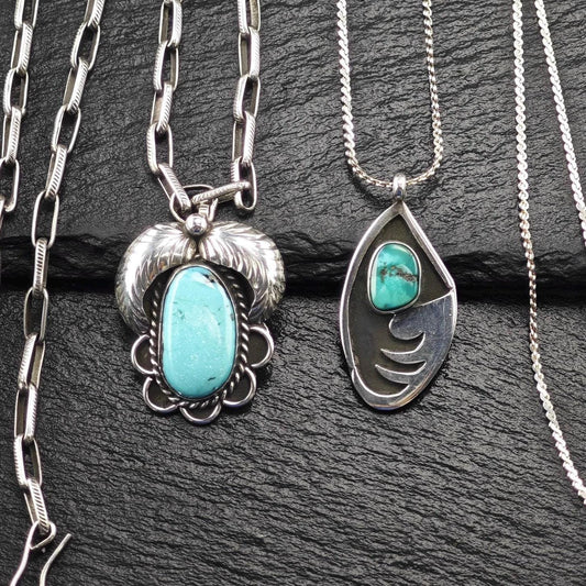Choice of Turquoise Necklaces Sterling Silver N2492