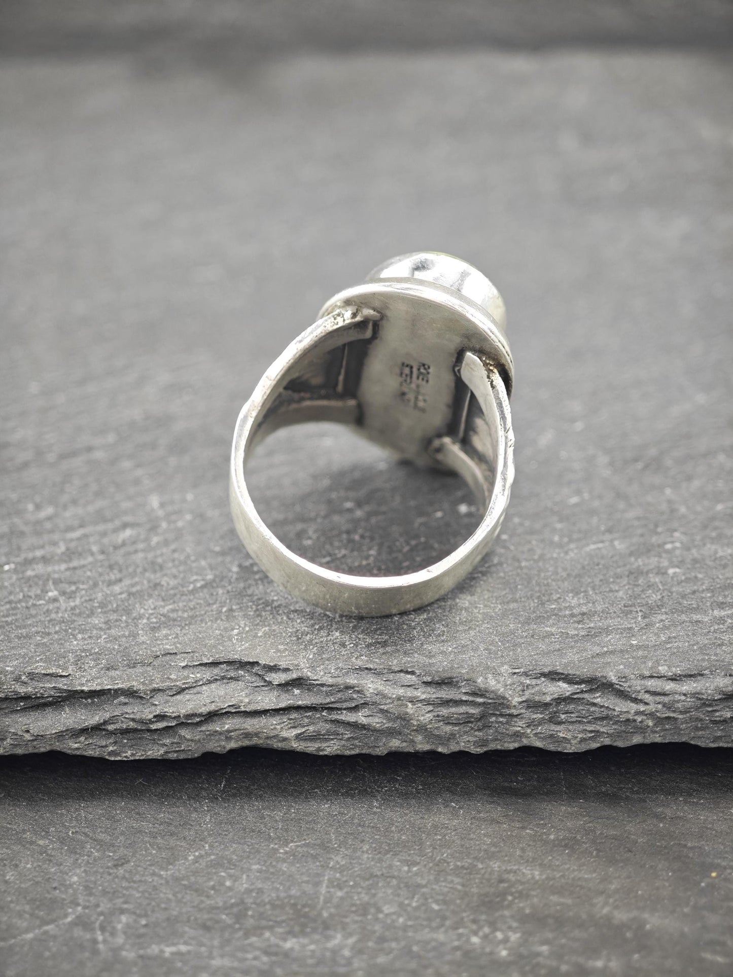 Native American Coral, Turquoise Ring Sterling Silver