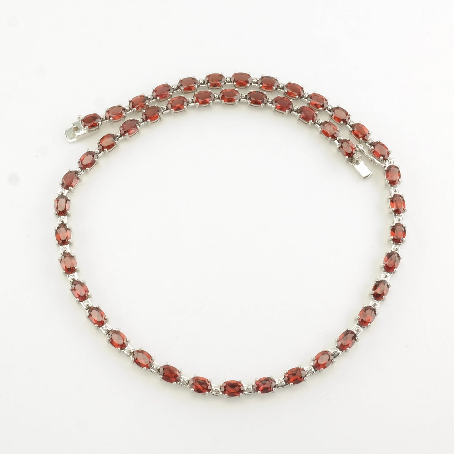 Sterling Silver Garnet Necklace