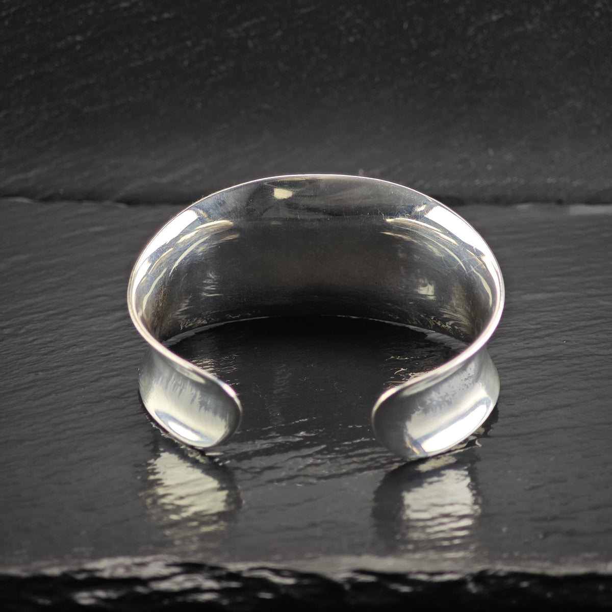 Taxco Ballesteros Modernist Sterling Silver Cuff Bracelet Sz 6 3/4" BR3185