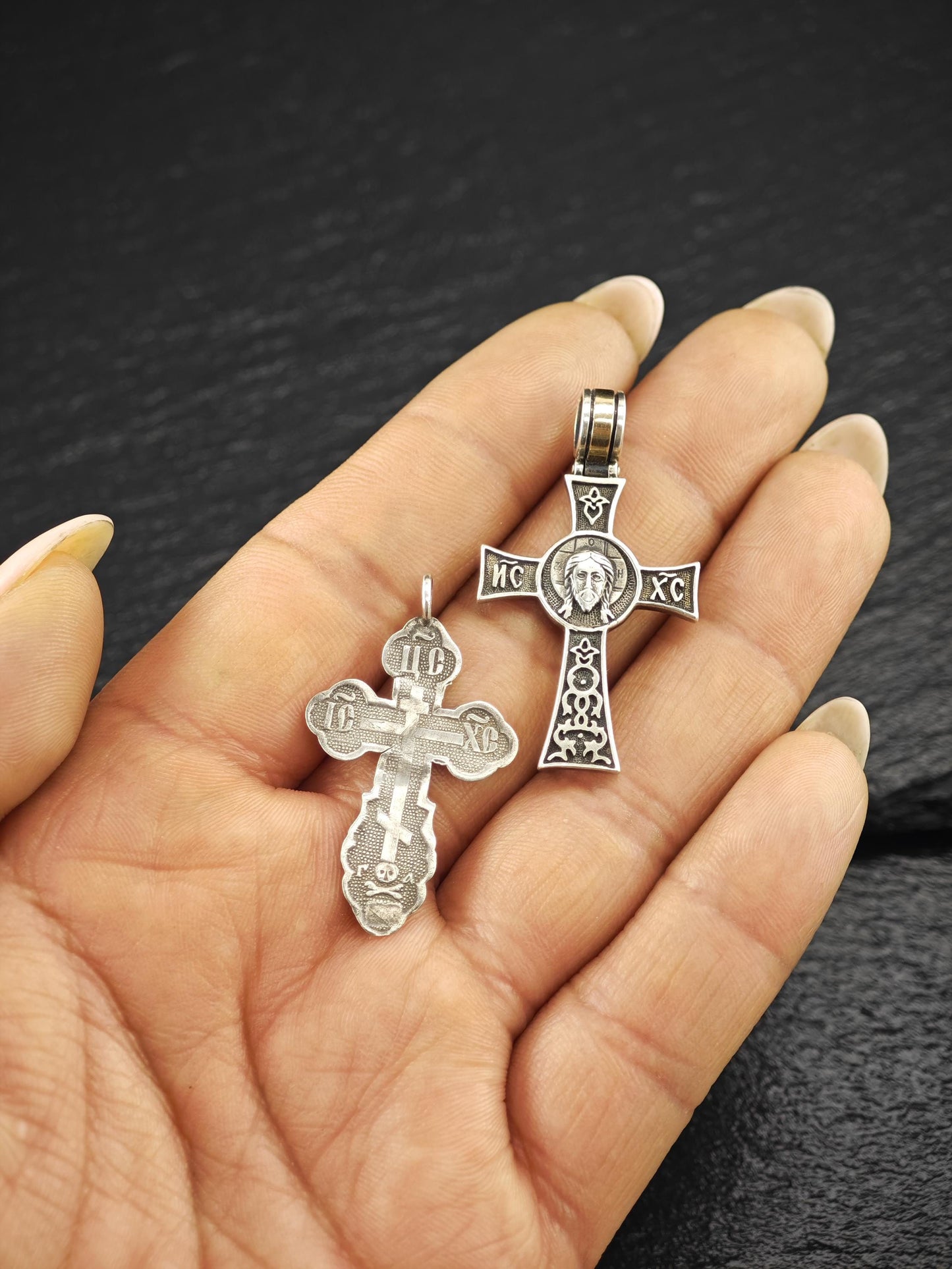 Choice of Greek Orthodox Cross Pendants Sterling Silver P2745