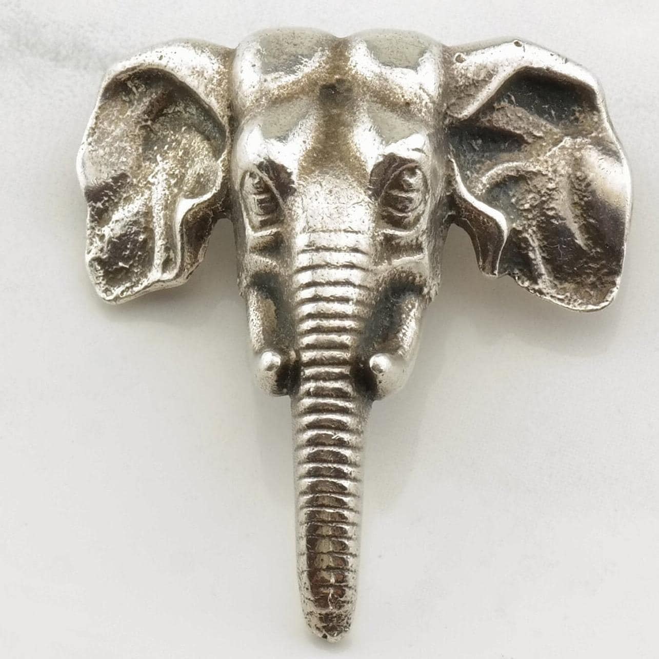 British Elephant Silver Brooch Sterling Animal