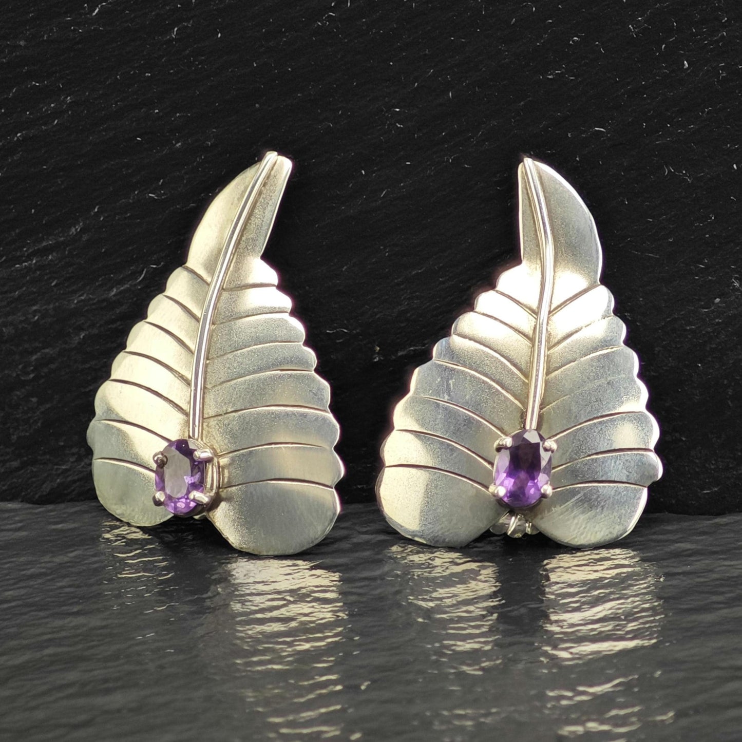 Amethyst Sterling Silver Earrings ER3110