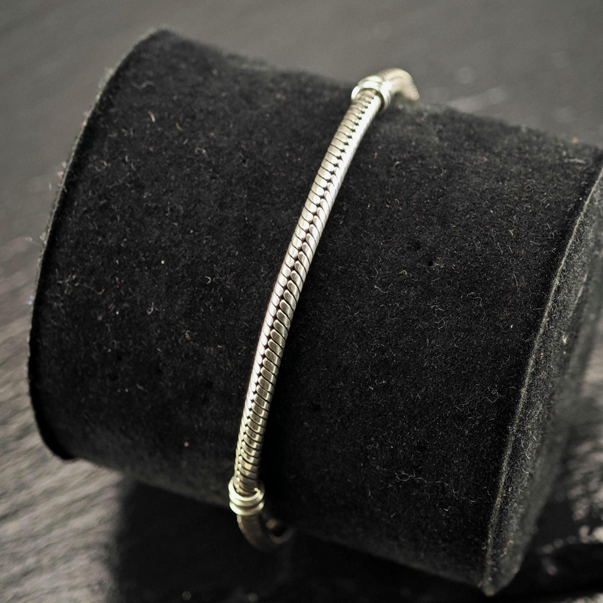 Vintage Pandora Sterling Silver Line Bracelet Sz 7 1/2" BR3181
