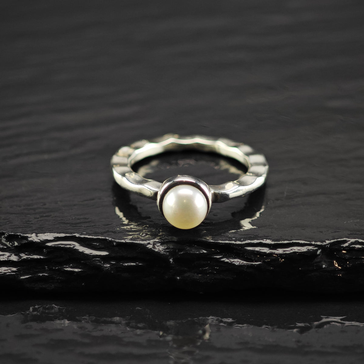 Choice of Michael Dawkins Pearl, Turquoise Sterling Silver Ring Sz 6 R6825