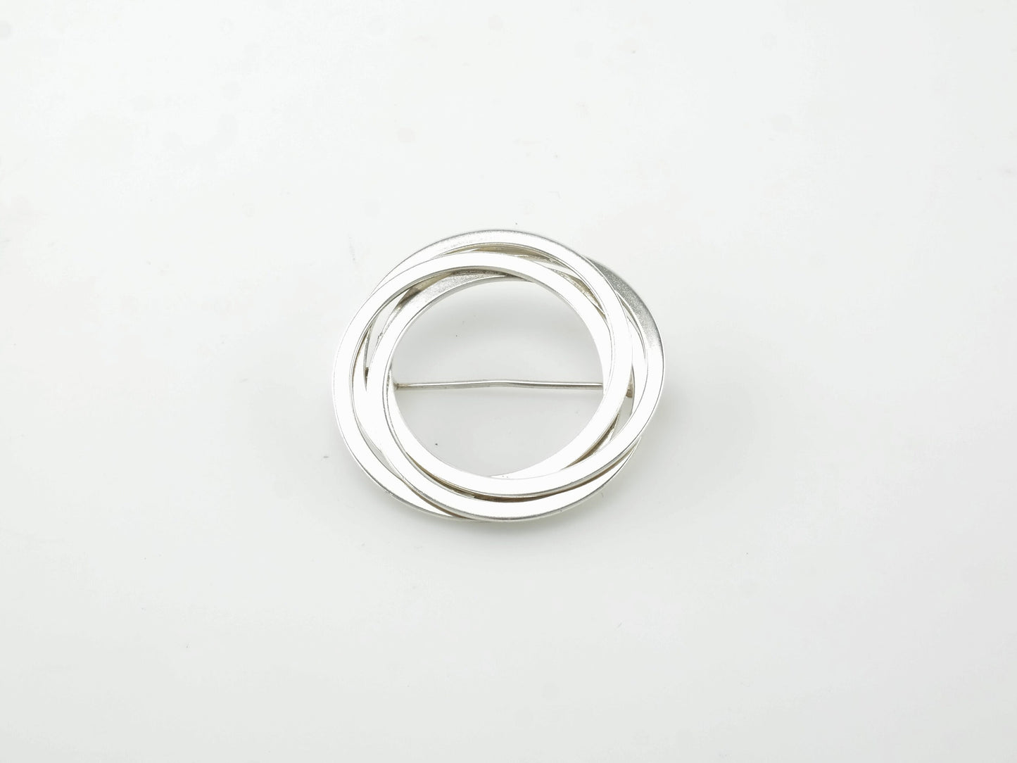 Denmark Minimalist Sterling Silver Circle Brooch