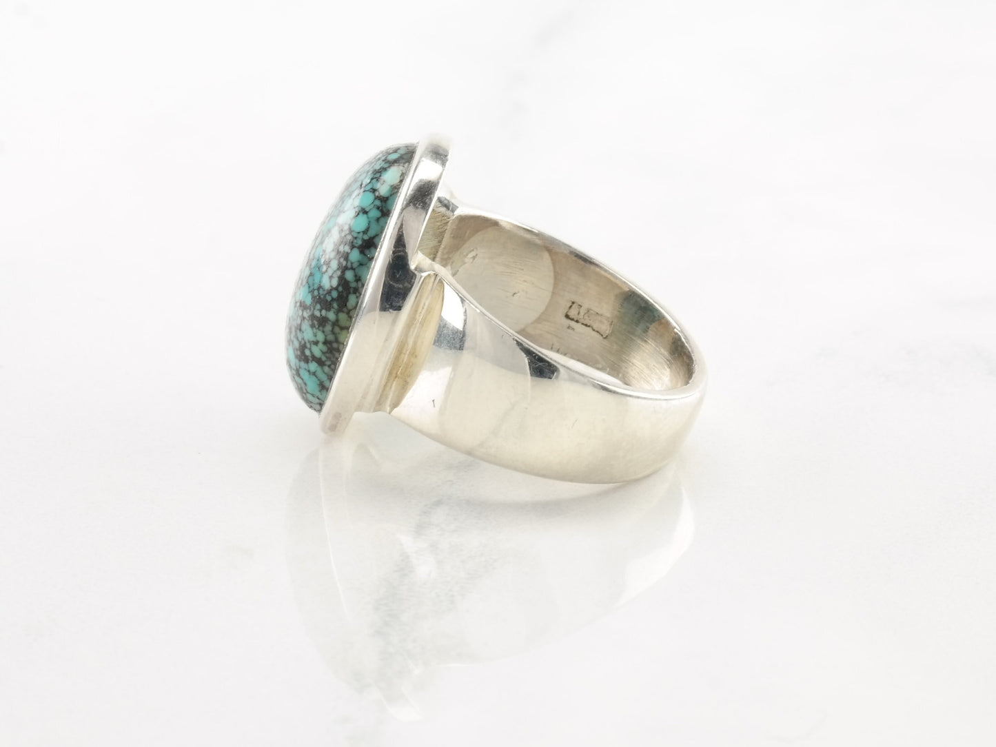 Vintage Southwest Ring Turquoise Sterling Silver Size 7